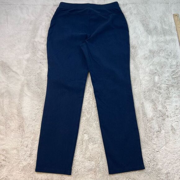 Isaac Mizrahi Pants Womens Size Medium Stretch Navy Blue Pull On - Picture 7 of 8
